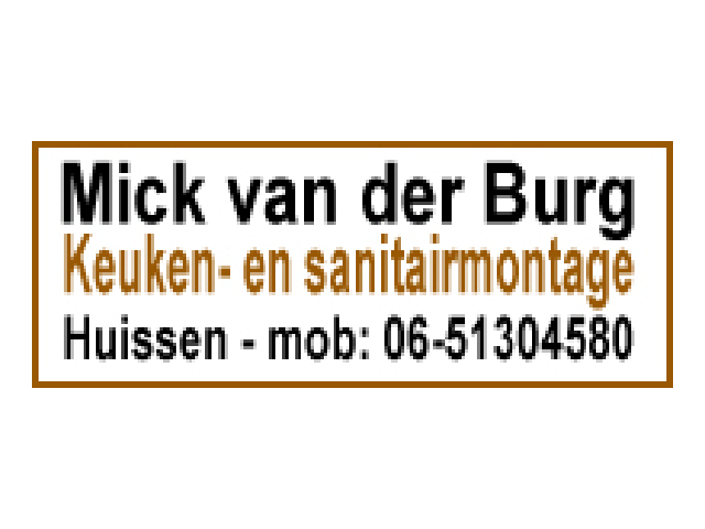 Mick van der Burg Keuken- en Sanitair montage